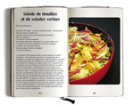Salade de nouilles et de salades variées