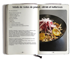 Salade de restes de poulet, citron et betteraves
